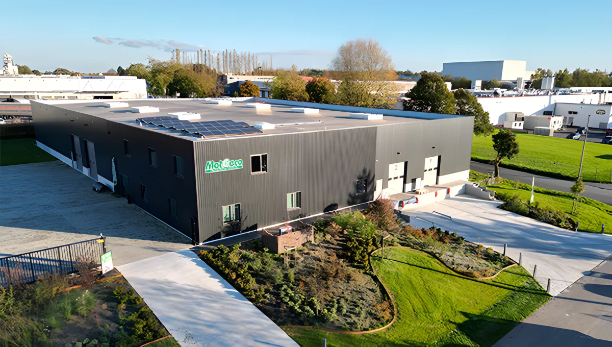 Vue aérienne du site MatGeco à Nivelles