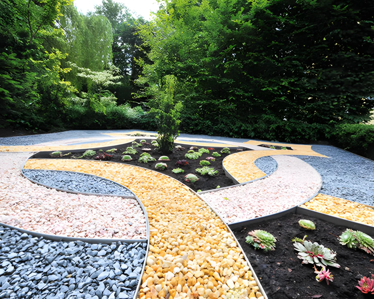 Edgi Alu/Corten bordures métalliques pour jardins publics ou privés