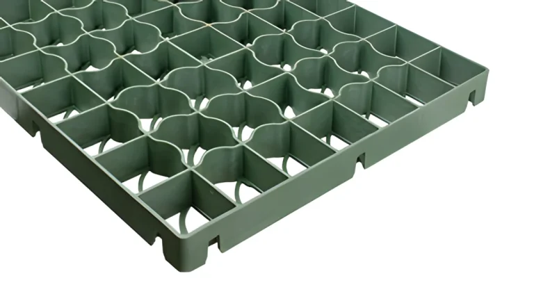 Groene grasplaat voor parking
