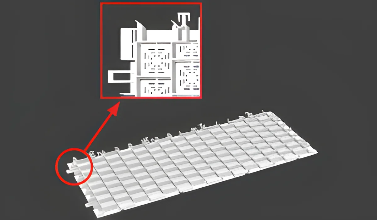 Plaatsing van de Gravelgrid, de grote grindplaat met gesloten bodem