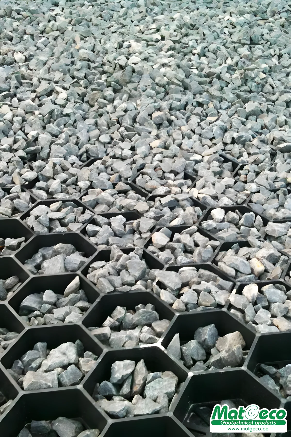 De GridaGravel grindplaat is een ecologische oplossing die 100 % recycleerbaar is.