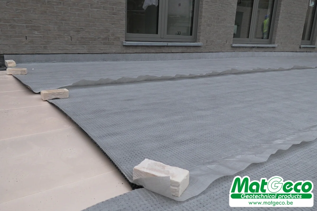 isoline G10 drainagemembraan met geotextiel
