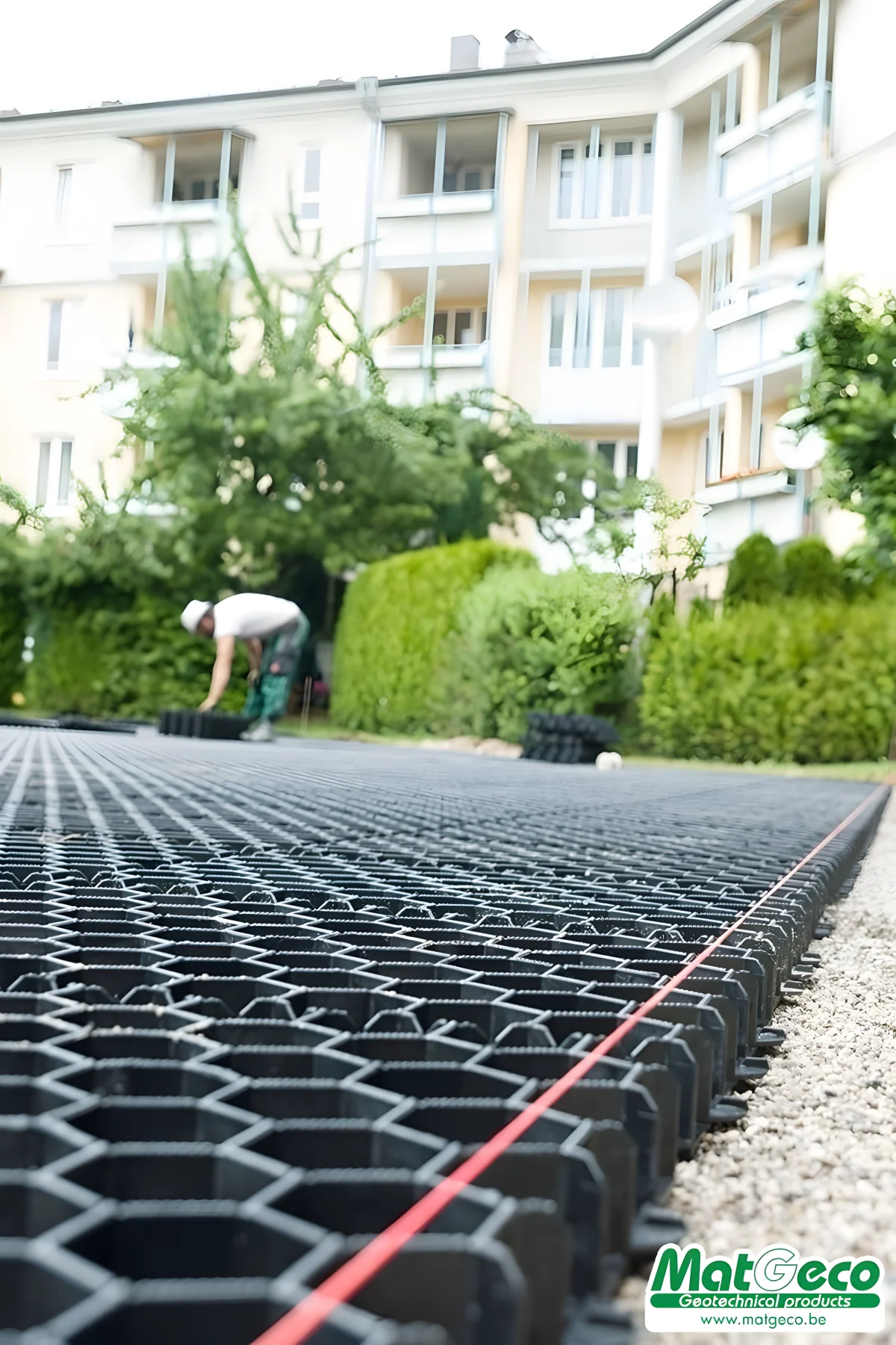 RitterDal 50 les dalles gazon en plastique noires robustes et discrètes - MatGeco