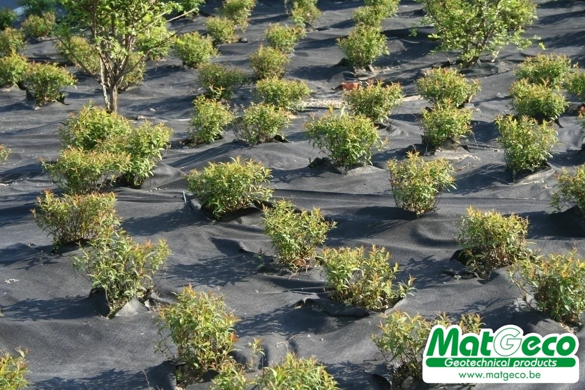 De Weedtex zal door UV- straling na 3 tot 5 jaar beginnen afbreken - Matgeco