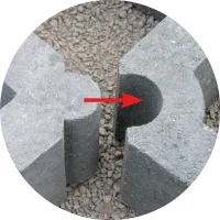 TrafiDal 50 assemblées par emboîtements latéraux