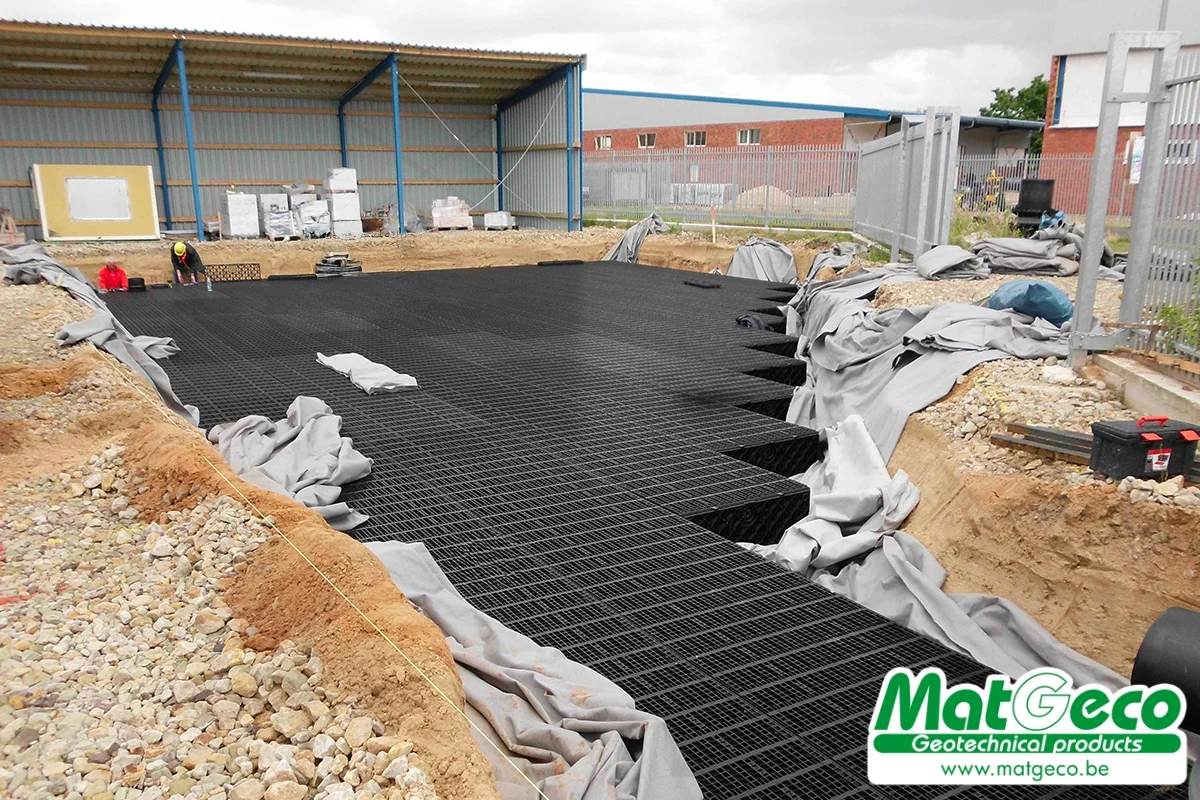Bloc H.64 infiltratieblok voor regenwater.Optimale compactheid en maximale flexibiliteit.