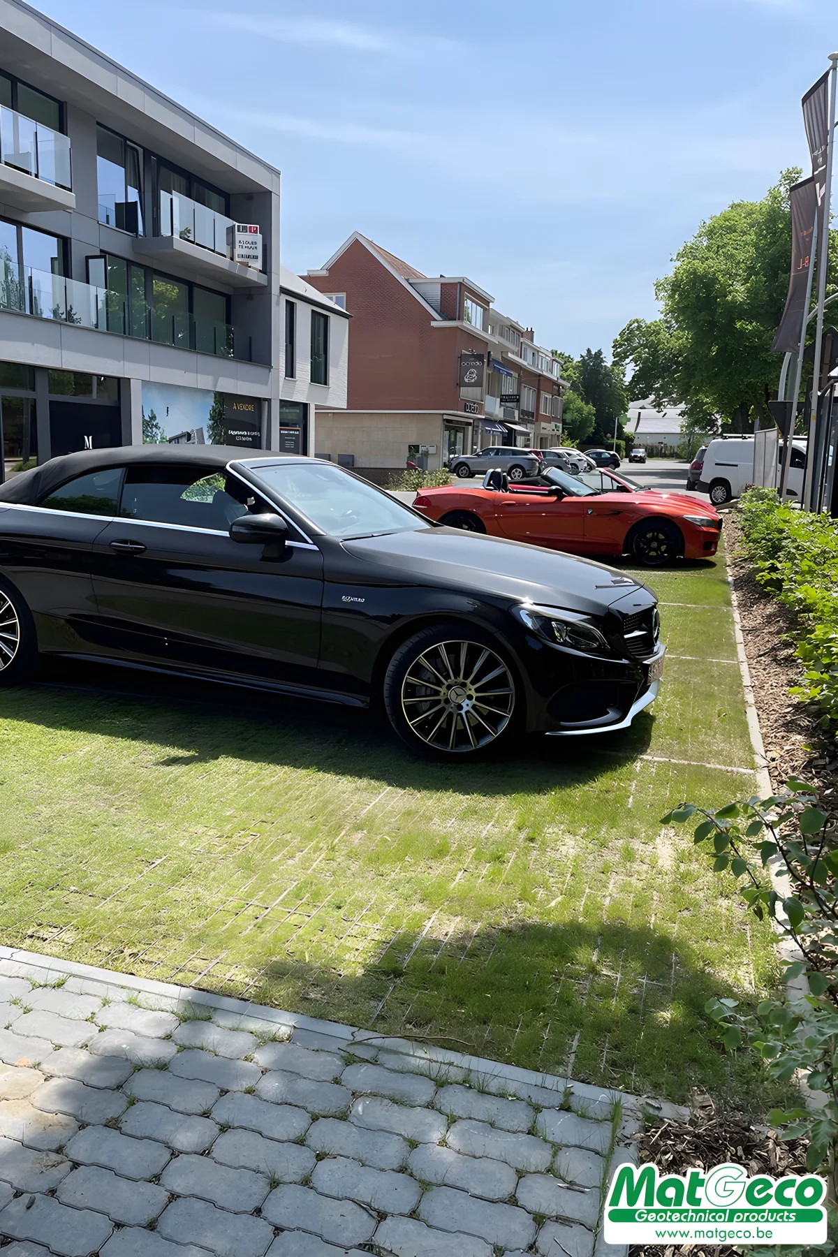 GeoDal 50 grasplaat voor parkings en opritten van garages