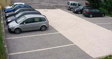 La grande dalle gravier pour parking
