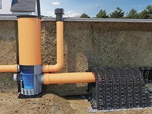 Filtre HydraFilter 315, filtre à mettre en amont du système d'infiltration des eaux pluviales