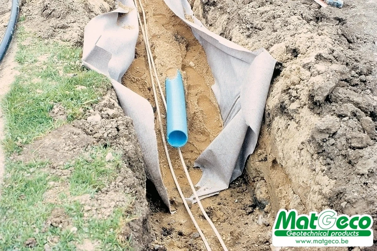 Fibertex le géotextile non tissé pour la filtration et le drainage